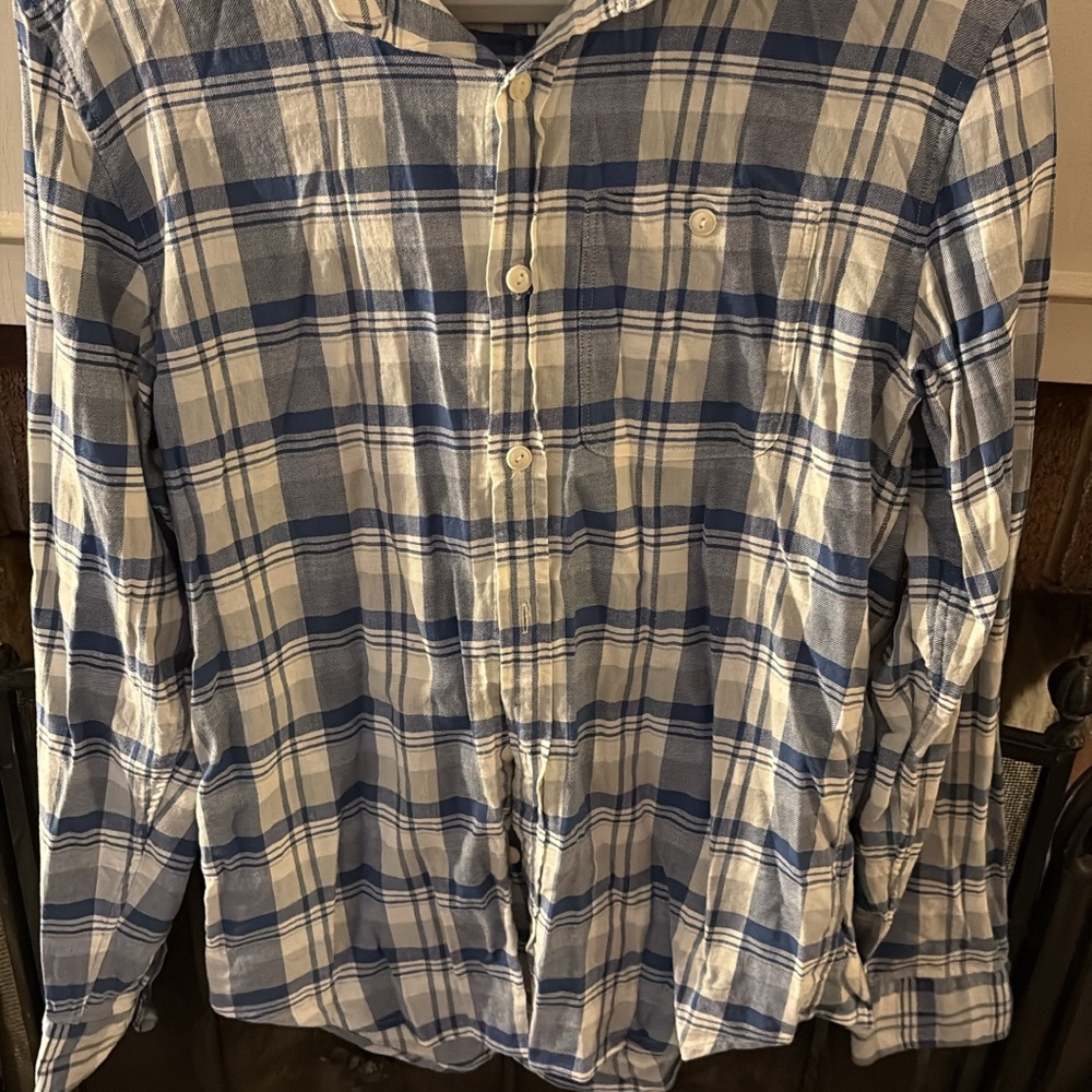 Vineyard Vines Blue and White Checkered Shirt